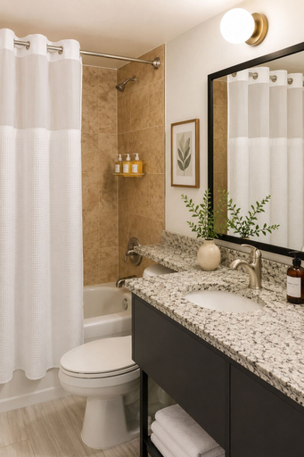 Bathroom 4, Global Luxury Suites at Georgetown, Washington D.C.