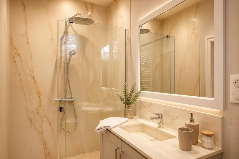 Bathroom 3, La Parenthese Flechoise, Chambre Agathe, Sarthe