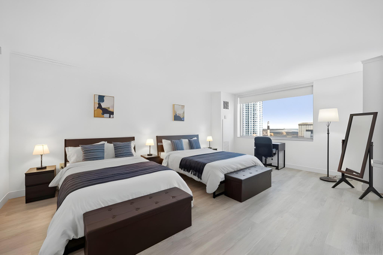 Bedroom 2, CozySuites TWO Modern Condos on the Boardwalk, Atlantic