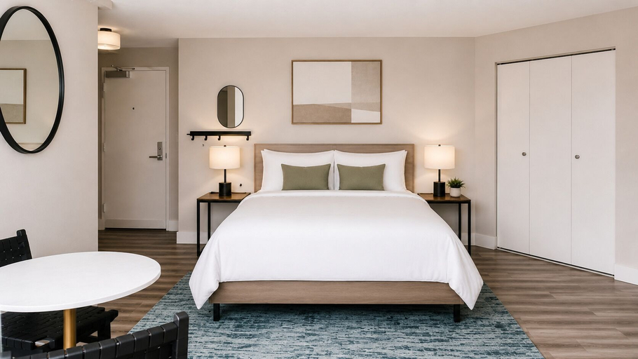 Bedroom 3, Global Luxury Suites at Georgetown, Washington D.C.