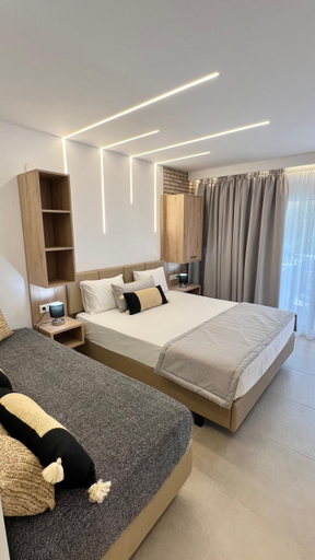 Bedroom 2, Hotel Agni On The Beach, Central Macedonia