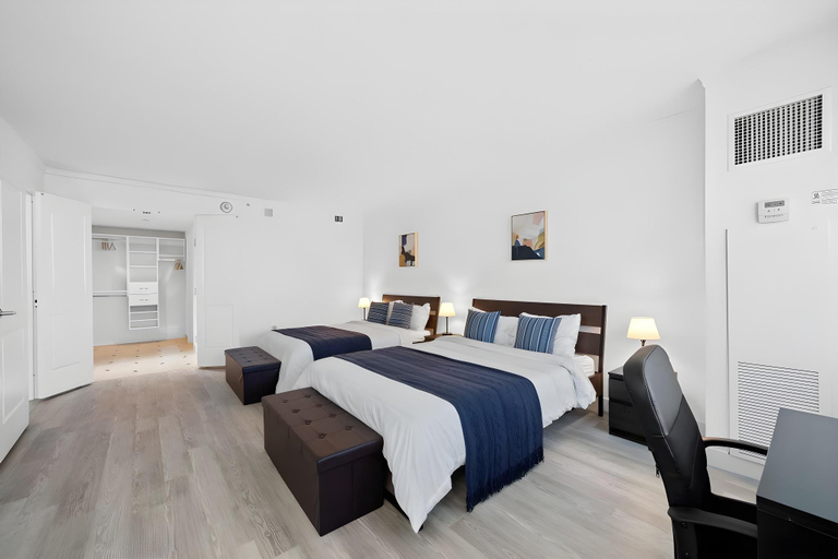 Bedroom 4, TWO Adjacent Spacious CozySuites on the Boardwalk, Atlantic