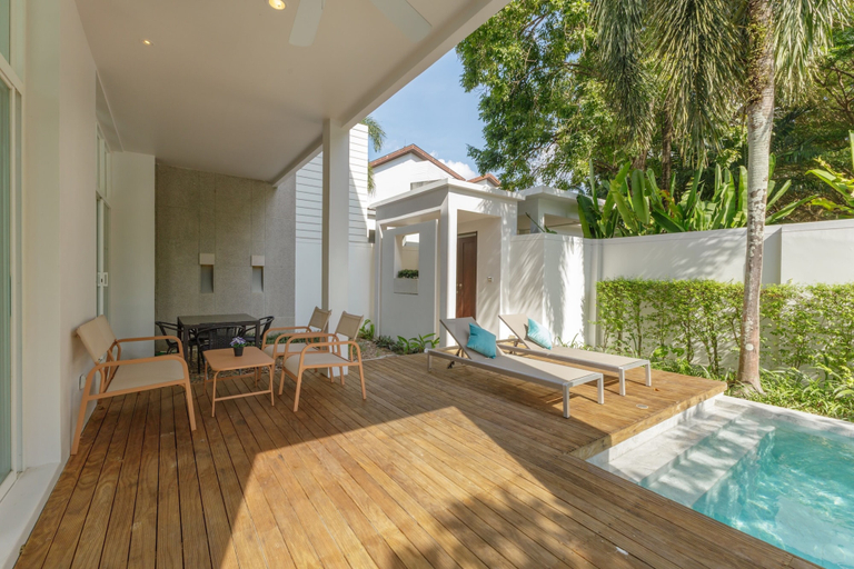 Outdoor dining 4, Private Pool Villa Oxygen Bangtao 3BR, Pulau Phuket