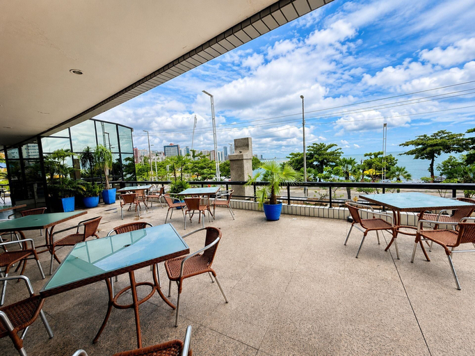 Outdoor dining, Hosts BR - Flat Frente Mar na Beira Mar, Fortaleza