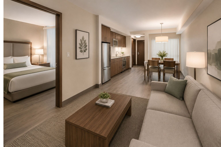 Living area 5, Harbourlane Suites, Toronto