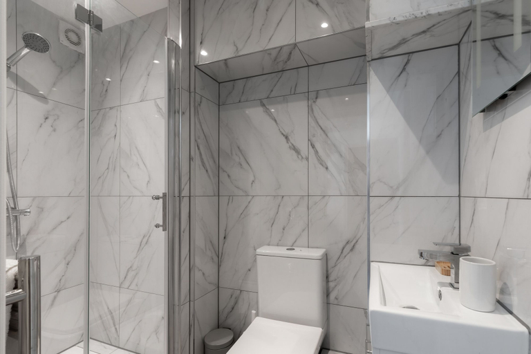 Bathroom 4, Olympia High Street Apartments, London