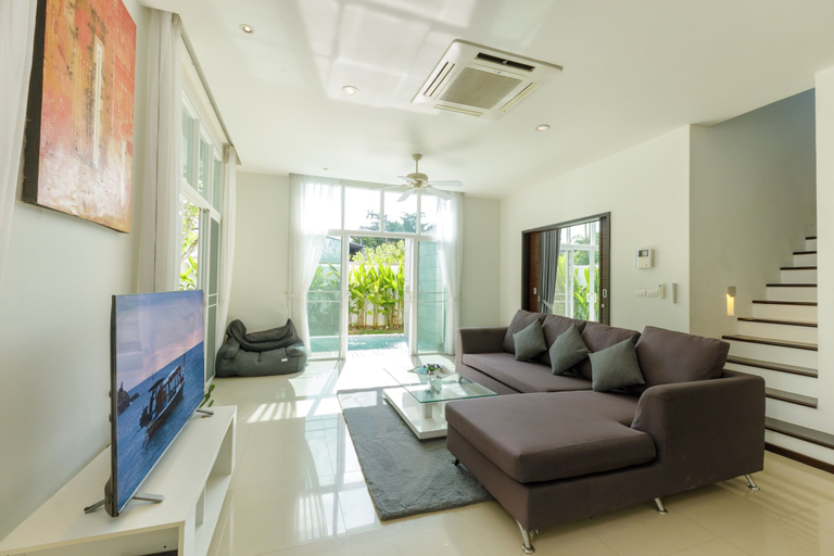 Living area 3, Private Pool Villa Oxygen Bangtao 3BR, Pulau Phuket