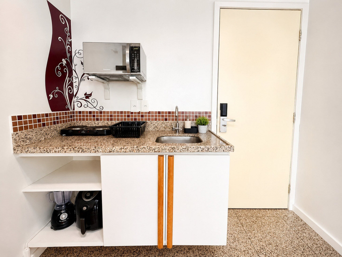 Private kitchen, Hosts BR - Flat Frente Mar na Beira Mar, Fortaleza