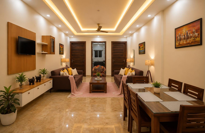 Public Area 2, Lime Tree 2 Bhk Serviced Apartment Golf Course , Gurgaon