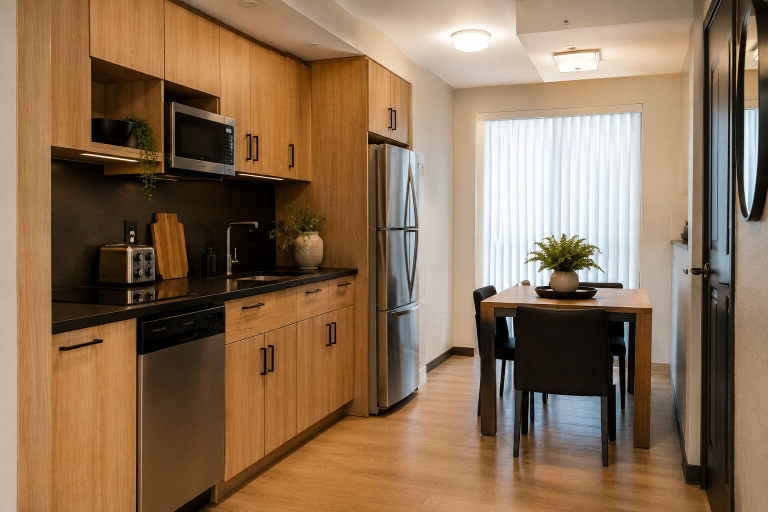 Private kitchen, Lumora Hotel, Toronto