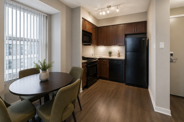 Private kitchen, Slatepoint Hotel, Toronto