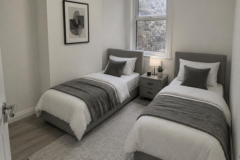 Room, Modern 2-bed Apartment Sleeps 5 Fast Links Central, London