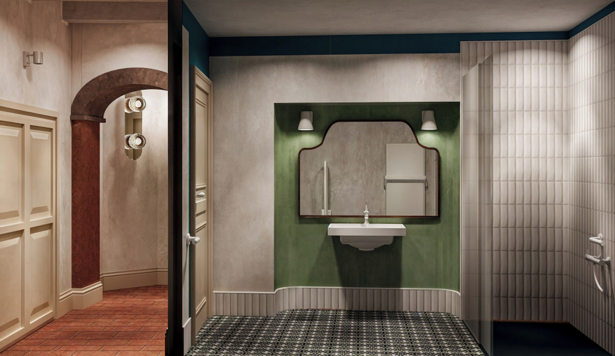 Bathroom 2, Borghetto Vitae, Florence