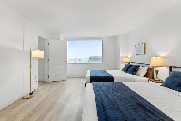 Bedroom 2, TWO Separate Spacious CozySuites on the Boardwalk, Atlantic