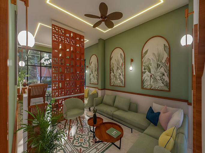 Living room 5, Deluxe King Sunday Hotel by Checkin, Gautam Buddha Nagar
