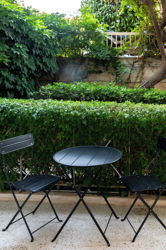 Outdoor dining 2, Luxury Glyfada flat near sea & market, Attica