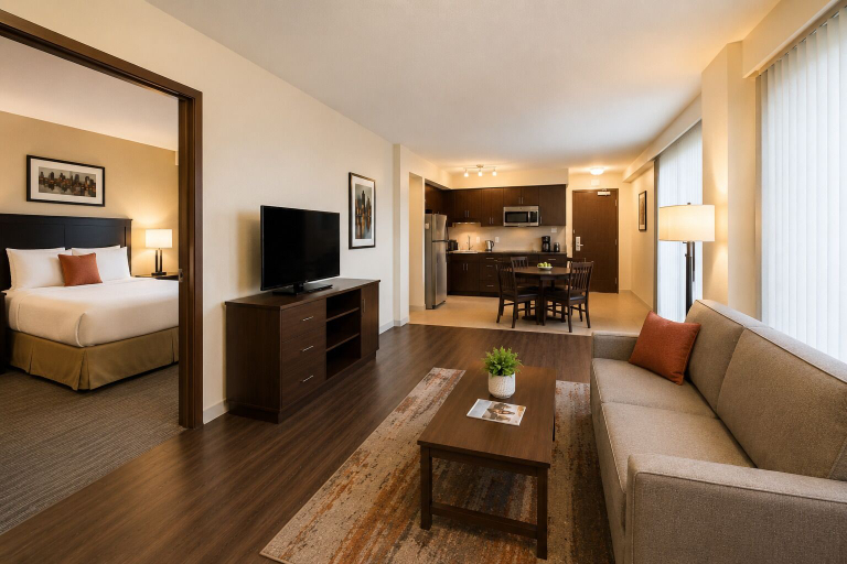 Living area 2, Lumen Gate Hotel, Toronto