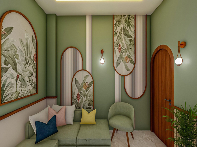 Living room 4, Deluxe King Sunday Hotel by Checkin, Gautam Buddha Nagar