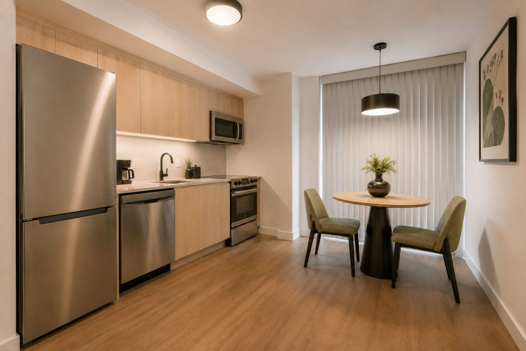 Private kitchen, Ardelle Hotel, Toronto