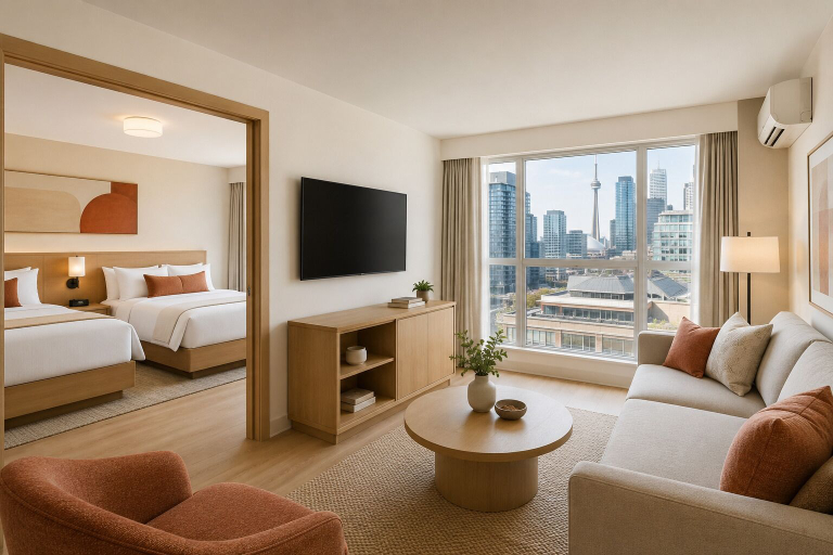 Living area 5, Simcoe & Co. Suites, Toronto