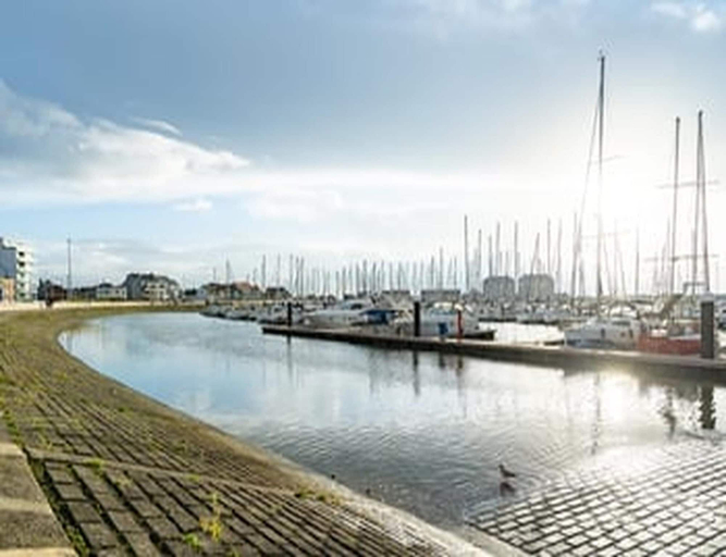 View from property 2, Charming Apartment Steps from Blankenberge Beach, West-Vlaanderen