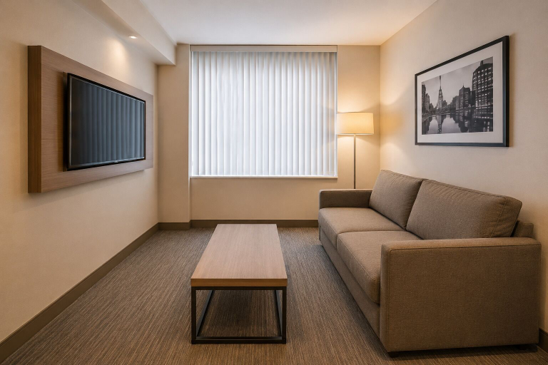 Living area, Toronto Ember Hotel, Toronto