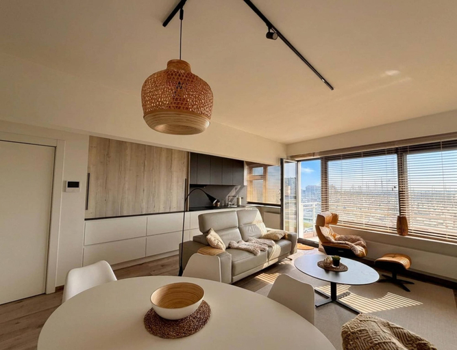 Living room, Charming Apartment Steps From Blankenberge Beach, West-Vlaanderen