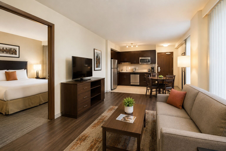 Living area 3, Lumen Gate Hotel, Toronto