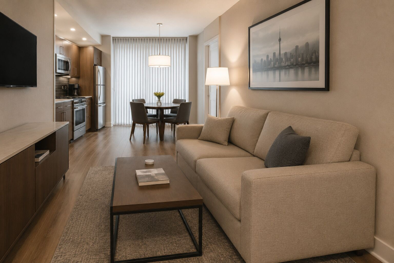 Living area 5, Oakmere Suites, Toronto