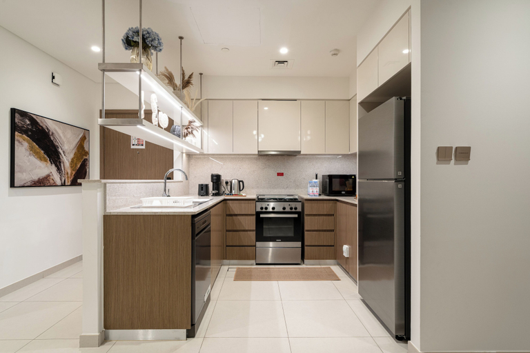 Private kitchen, Luxury 3.5BR Burj Khalifa LED View, Dubai
