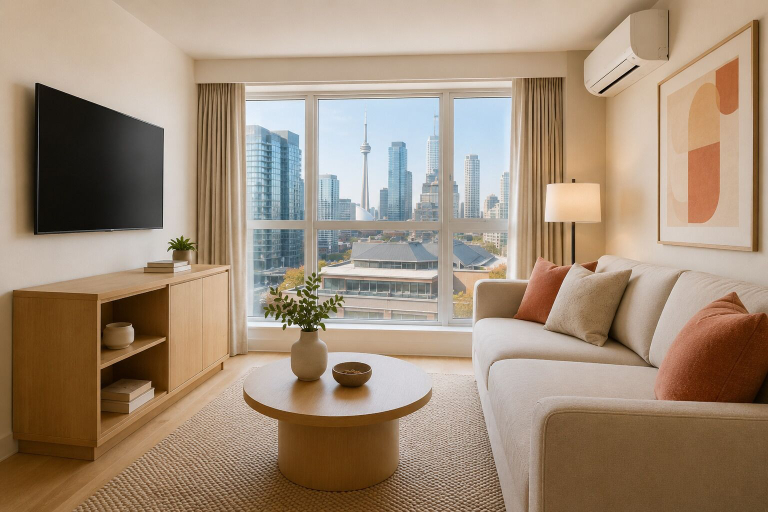 Living area 4, Simcoe & Co. Suites, Toronto