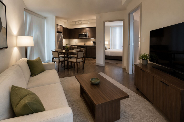 Living area 5, Axis Lane Hotel, Toronto