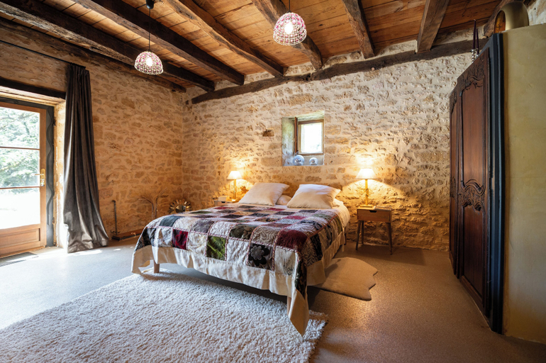 Bedroom, Le Gîte étoilé, Dordogne