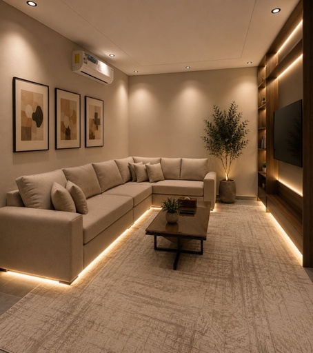 Living area 5, Comfortable Diamond Apartments AlSalamah, Jeddah