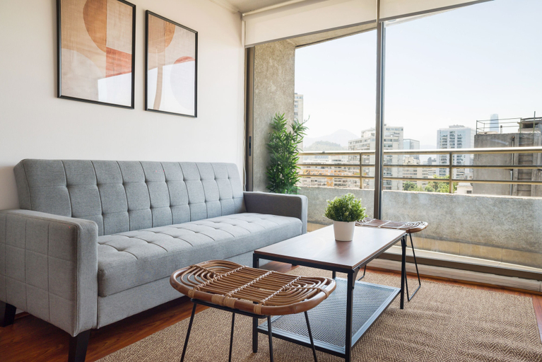 Living area 4, 1BR in Heart of Providencia Urban Style, Santiago