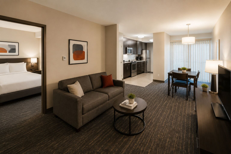 Living area 3, Mercer Bay Suites, Toronto