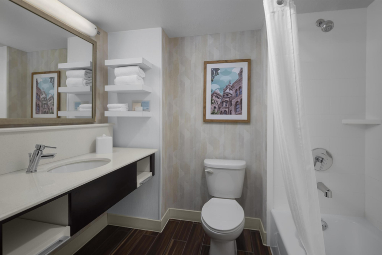 Bathroom 4, Hampton Inn Salt Lake City - Downtown, Salt Lake