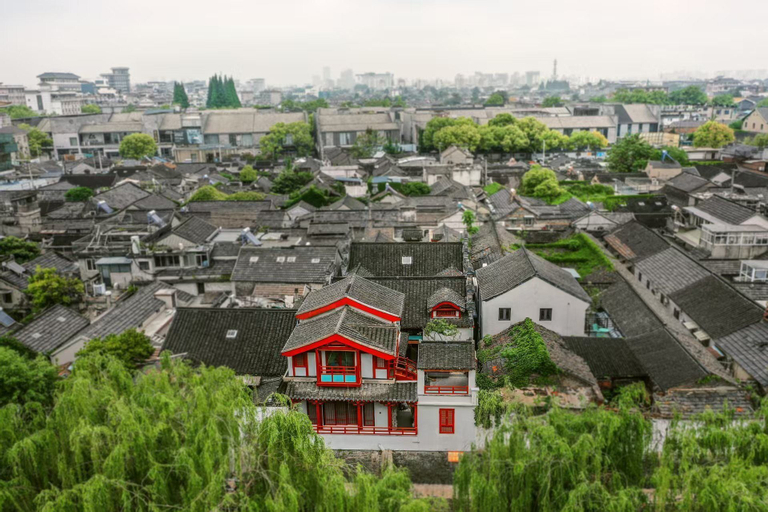 Aerial view, Yanboli Classical  Garden & Hot Spring, Yangzhou