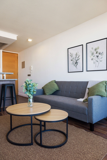 Living area 2, Apt in Las Condes Pool Private Balcony, Cordillera