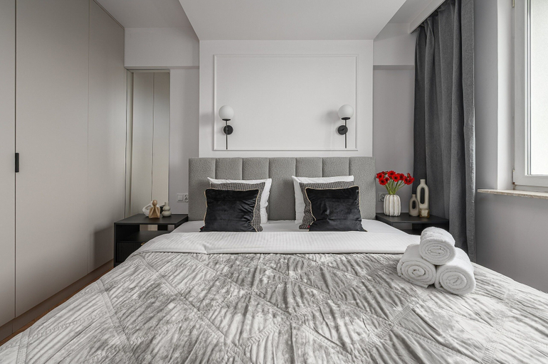 Room 5, Lumina Premium 3BR Apart with Balcony AC, Warsaw