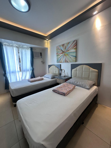 Bedroom 2, IT PARK, Cebu City, Twin Beds Avida Riala - unlimited data fast internet up to 100mbps, Cebu City