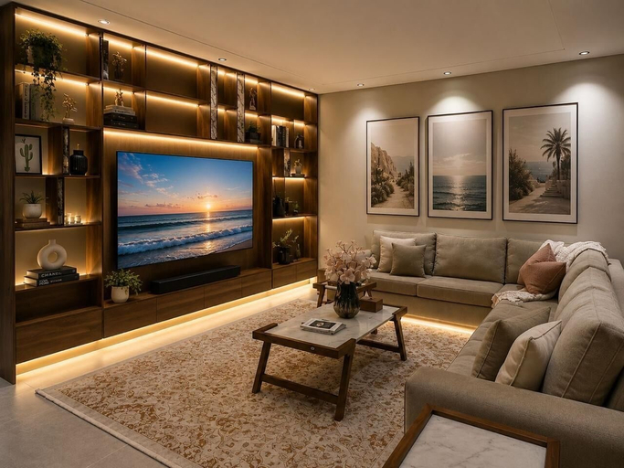Living area 4, Comfortable Diamond Apartments AlSalamah, Jeddah