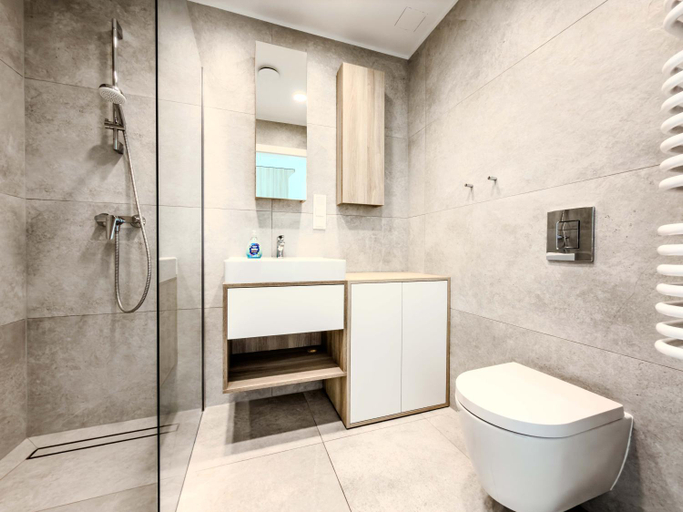 Bathroom 2, Apartamenty Shellter Rogowo - ALL DAY HOLIDAY, Kołobrzeg