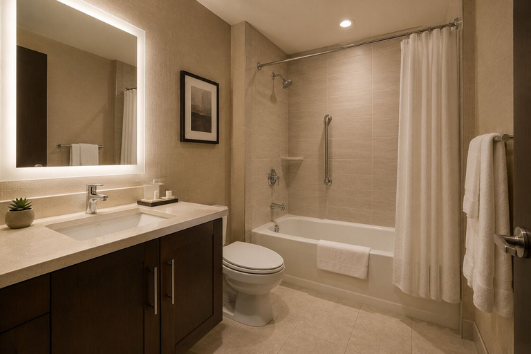 Bathroom, Novara Hotel, Toronto