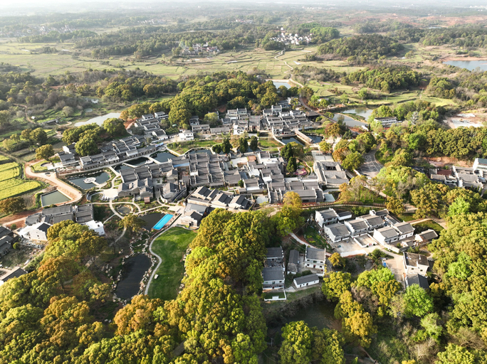 Aerial view 5, Ji'an Diaoyuan Ten-Mile Fragrant Village, Ji'an