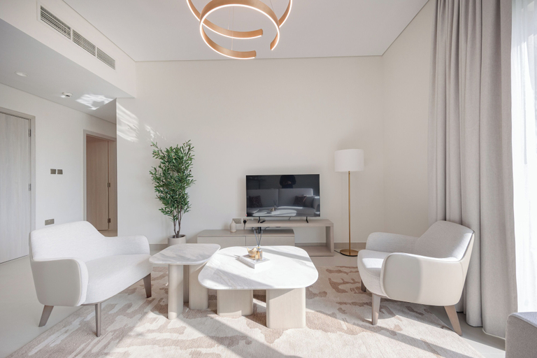 Living area 2, Bloomfields 2BR plus Maid in Yas Golf, Yas Island