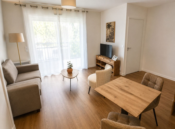 Living area 4, Zenao Appart'hôtels Beaucaire, Gard