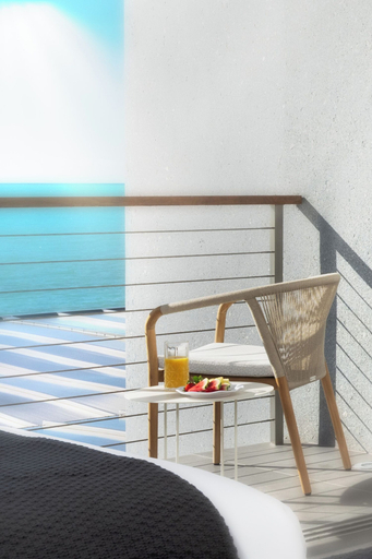 Balcony view, Ambra Beach Club and Restaurant