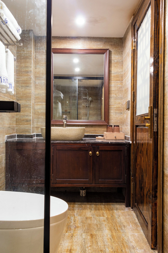 Bathroom 5, Furong Town Water Cloud Gully Lodge, Xiangxi Tujia and Miao