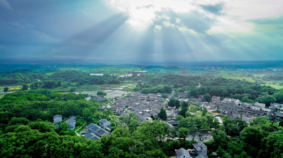 Aerial view 4, Ji'an Diaoyuan Ten-Mile Fragrant Village, Ji'an